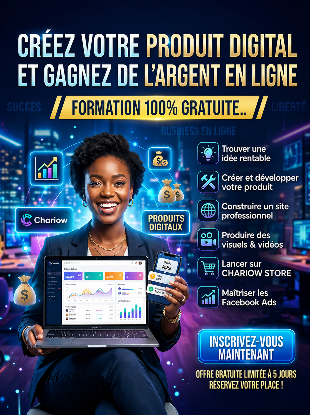 Affiche formation IA